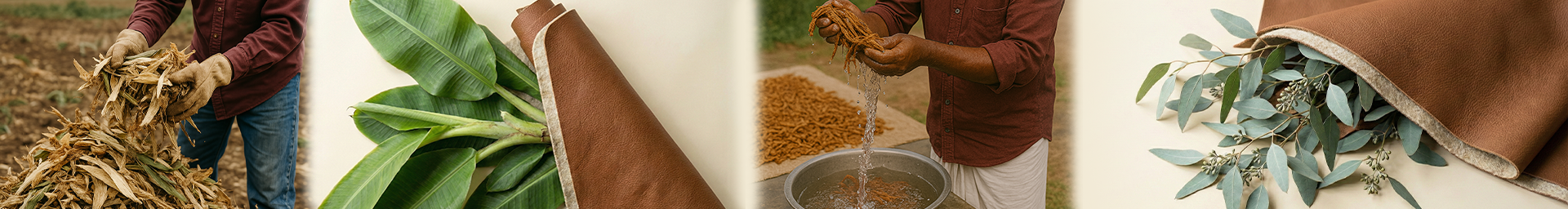 Sustainable plant-based materials and craftsmanship